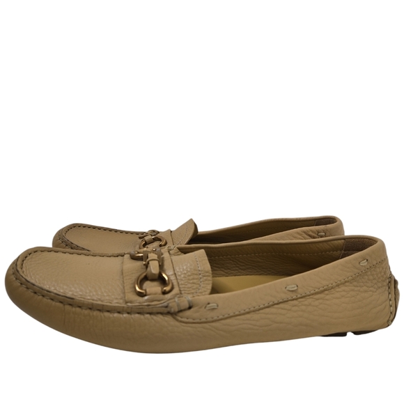 Prada Tan Buckle Driving Mocassin Size 38.5 - Picture 2 of 7